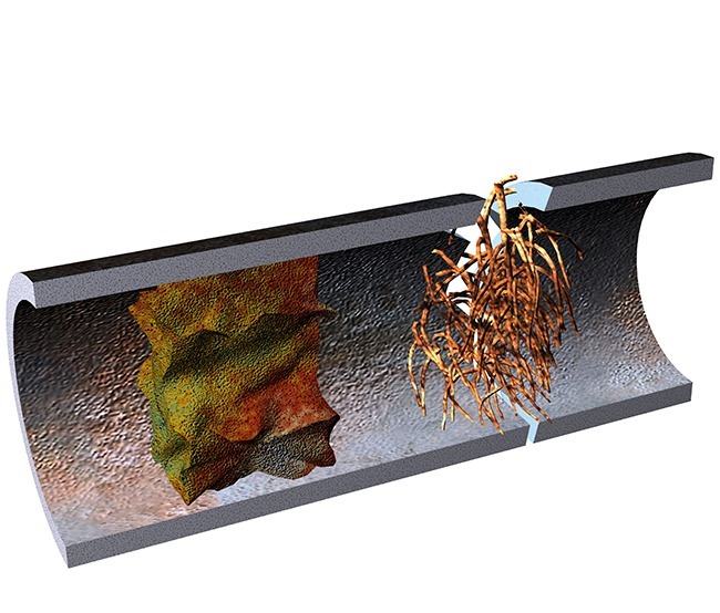 Visualization of a clogged pipe in San Antonio.