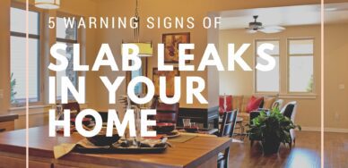 5 warning signs of slab leaks in your home