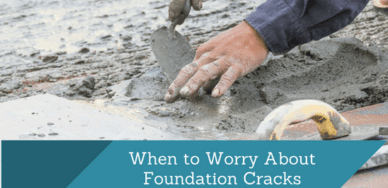 cracks in foundation when to worry