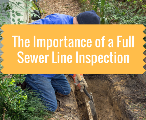 importance of a full sewer line inspection