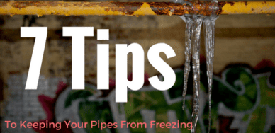7 tips to keeping your pipes from freezing