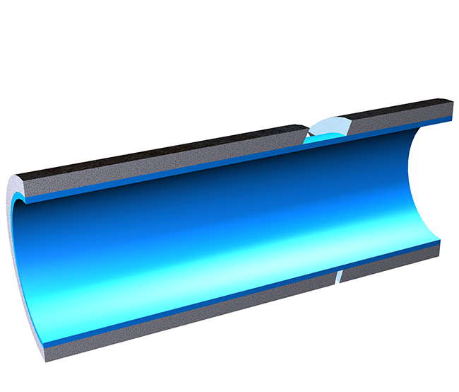 The inserted epoxy lining cures and is inspected via snake cameras.