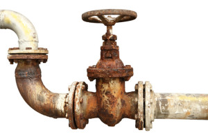 rustic water pipe repair